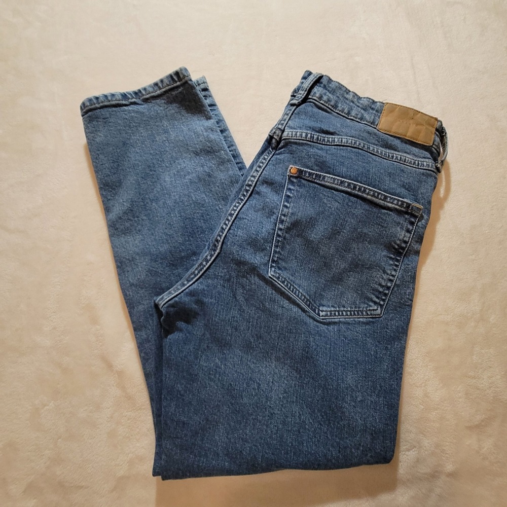 H&M Vintage Slim Jeans Womens 8 Blue High Waist Ankle Length Medium Wash Denim